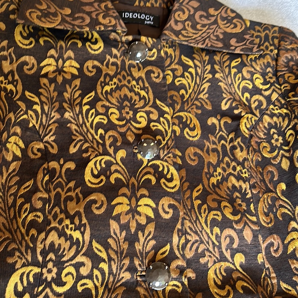 ❤️FINAL PRICE EUC Ideology Petite tapestry jacket - Size S Petite - Picture 4 of 8